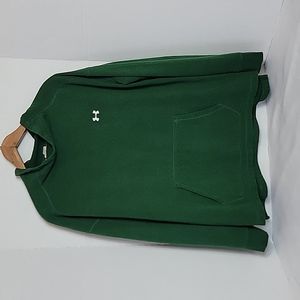 Under Armour Men's Green Turtleneck W/ Pocket Long Sleeve Top,  L